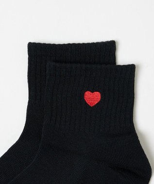 WEGO モチーフ刺繍アンクルソックス 柄1