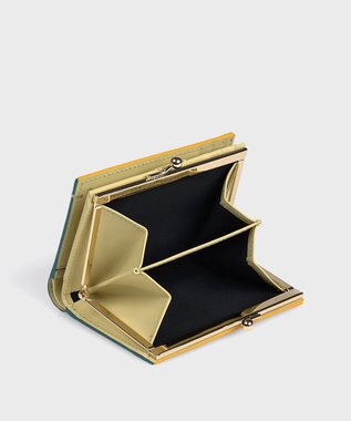 Paul Smith カラードエッジ がま口 2つ折り財布 ブラック