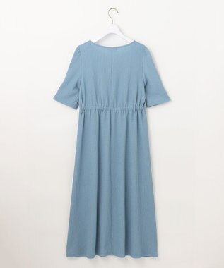 ANY SIS 【WEB限定】カットジャカード ワンピース ブルー