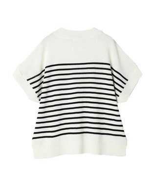 CRAFT STANDARD BOUTIQUE 【洗える】チューリップスリーブプルオーバー Border Ivory