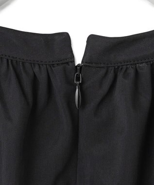 23区 【新色追加/洗える】クリアトリコットジャージー ギャザーデザイン カットソー ブラック系