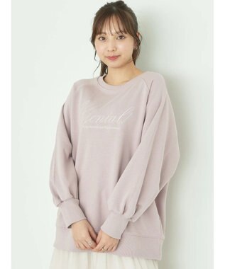 earth music&ecology 裏毛ロゴチュニック