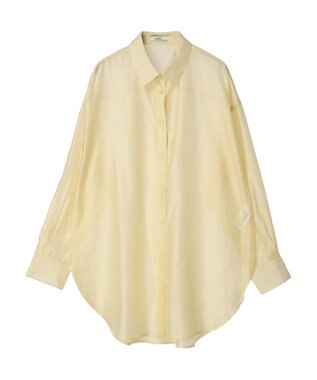 earth music&ecology ＢＩＧシアーシャツ Yellow