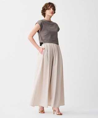 uncrave プレーンストレッチ ショートトップス トープ