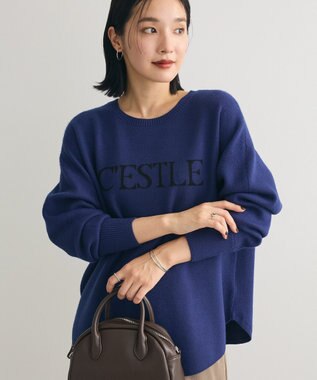 Green Parks もちやわロゴニットプルオーバー Blue