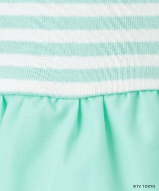組曲 KIDS 【80-100㎝】シナぷしゅレースカラー チュニック ミントグリーン