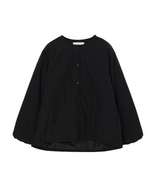 Green Parks ライト中わたノーカラーブルゾン Black