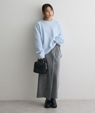CRAFT STANDARD BOUTIQUE 起毛クルーネックニットプルオーバー Light Blue