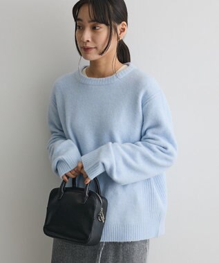 CRAFT STANDARD BOUTIQUE 起毛クルーネックニットプルオーバー Light Blue