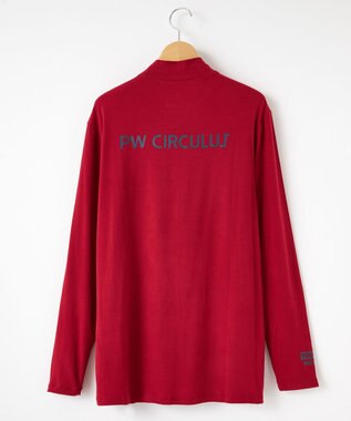 PW CIRCULUS 【MEN】【吸湿発熱】ウォーム モックネック カットソー レッド系