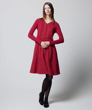 TOCCA 【洗える！】PONPON MUM ドレス レッド系