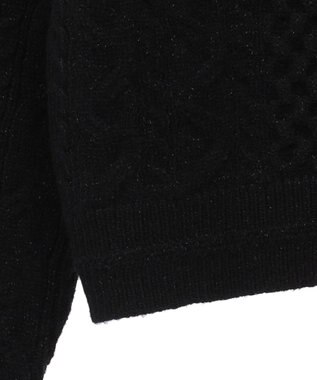 Green Parks ・ｓｗｉｎｇ　ｂｙ　ケーブルニットカーディガン Black