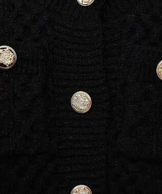 Green Parks ・ｓｗｉｎｇ　ｂｙ　ケーブルニットカーディガン Black