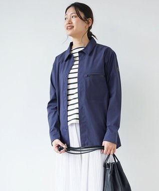 F/ACSION SHIGURE レインシャツジャケット NAVY
