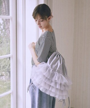 Maison de FLEUR チュールフリルナップサック