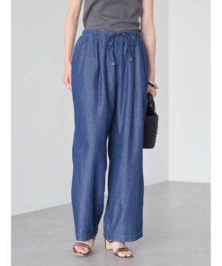 AMERICAN HOLIC 接触冷感デニムイージーワイドパンツ Indigo