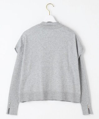 ANY SIS S 【洗える】ニットベストツイン セット ライトグレー