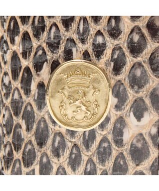 A.D.M.J. 【スネークレザー】ラウンドウォレット カリナータナチュラル