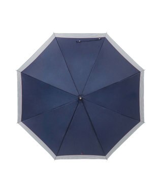 MOONBAT 【WEB限定】POLO RALPH LAUREN（ポロ ラルフローレン）長傘 ワンポイントポロポニー×裾ボーダー 8本骨 ネイビーブルー