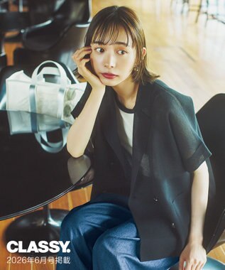 ICB 【CLASSY.掲載・30th ANNIVERSARY】シアーライトリュクス ニットジャケット