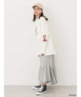 earth music&ecology Ｄｉｓｎｅｙ／袖ダイナロンＴ White