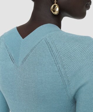 JOSEPH シアークレープ　ロングスリーブニット Chambray