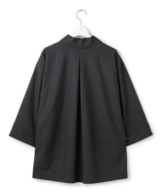 23区 【先行予約】TWマットクロス ポンチョシルエット シャツ グレー系