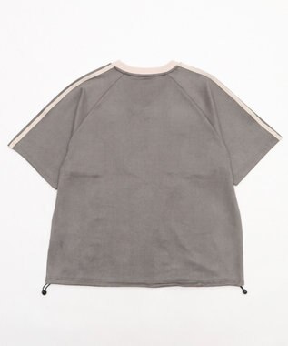 WEGO 【ユニセックス着用ITEM/MLサイズ展開】フェイクスウェードゲームT（SS） ブラック中濃色