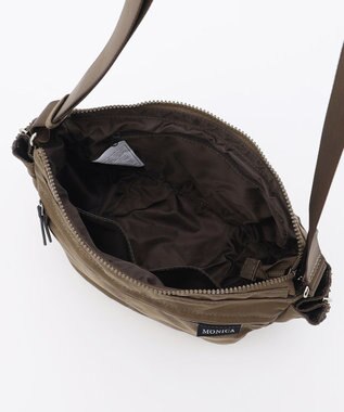 LA BAGAGERIE 【MONICA】サイドジップミニショルダーバッグ カーキ