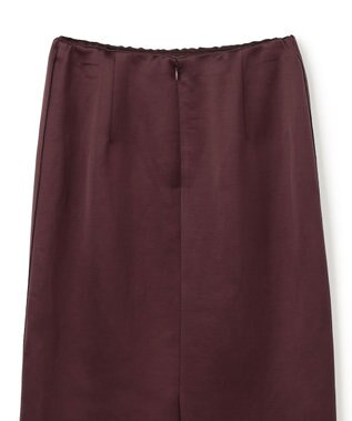 BEIGE， CASSITER / リネンブレンド サテンスカート Bordeaux