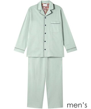 une nana cool 【綿100％】やわらか天竺メンズパジャマ　ＭＡＤＥ　ＷＩＴＨ　ＬＩＢＥＲＴＹ　ＦＡＢＲＩＣ LB