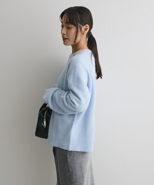 CRAFT STANDARD BOUTIQUE 起毛クルーネックニットプルオーバー Light Blue