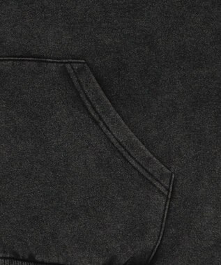 WEGO 【ユニセックス着用ITEM/MLサイズ展開】ショートグラフィックZIPパーカー ブラックその他