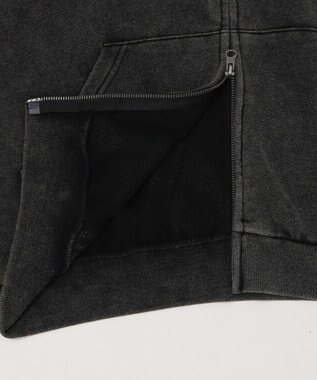 WEGO 【ユニセックス着用ITEM/MLサイズ展開】ショートグラフィックZIPパーカー ブラックその他