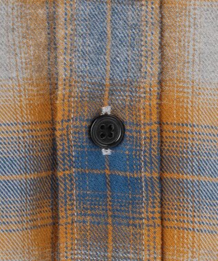 J.PRESS MEN 【WEB・一部店舗限定】チェックフランネル シャツ / B.D. オレンジ系3
