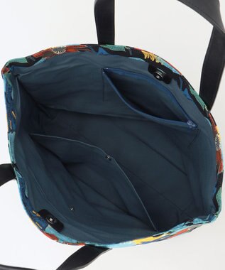 YUSHI R.C- TOTEBAG　ボタニカル柄　トートバッグ ブラック