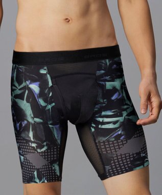 WACOAL MEN 【クロスウォーカー】 はいて歩いてカロリー消費アップをめざそう！ ムレ軽減設計 ロング丈 前開き GX6006 /ブロス バイ ワコールメン グリーン