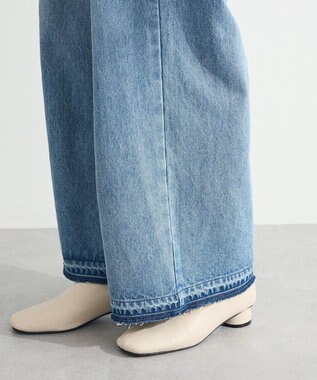 Green Parks タックワイドデニムパンツ Medium Indigo