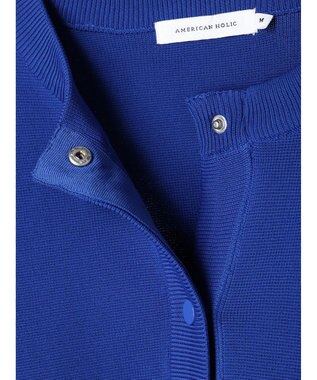 AMERICAN HOLIC エコカルットクルーネックカーディガン Blue