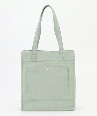 LA BAGAGERIE チャーム付きデニムバッグ Mサイズ ブルー