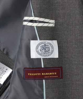 J.PRESS LADIES 【セットアップ対応】BAHARIYE SOLID ノーカラー ジャケット ミディアムグレー系