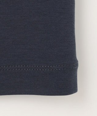 自由区 【接触冷感・UVカット・吸水速乾・抗菌防臭・洗える】ハイツイストポンチフレアディティール カットソー ネイビー