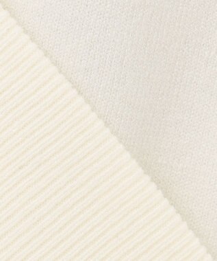 23区GOLF 【WOMEN】【洗える】トロンプルイユ ニット アイボリー系