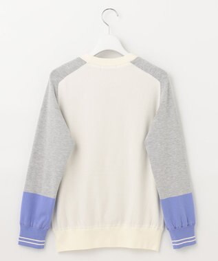 23区GOLF 【WOMEN】【洗える】トロンプルイユ ニット アイボリー系