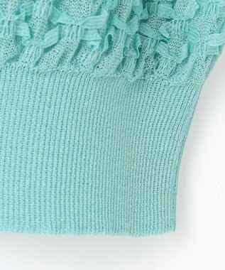 自由区 【カトリエムブーケ】Ruban tisse リボンフォルムプルオーバー ライトブルー