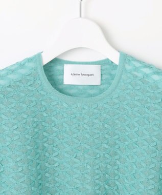 自由区 【カトリエムブーケ】Ruban tisse リボンフォルムプルオーバー ライトブルー