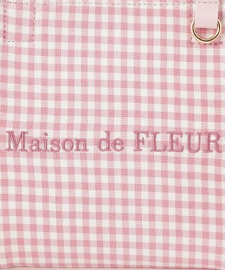 Maison de FLEUR ギンガムフリル2Wayバッグ Pink