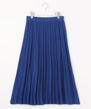 自由区 【WEB限定・洗える・XSサイズあり】ハイツイストコットンアセテートニットセットアップ ワンピース ブルー系