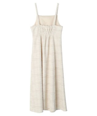 earth music&ecology ツイードワンピース（ｃｈｅｃｋ） Ivory