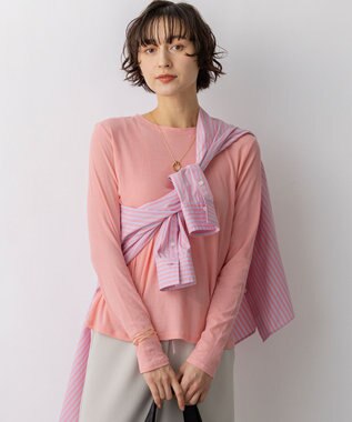 23区 【先行予約】シアーフライス レイヤード ロンTEE ピンク系